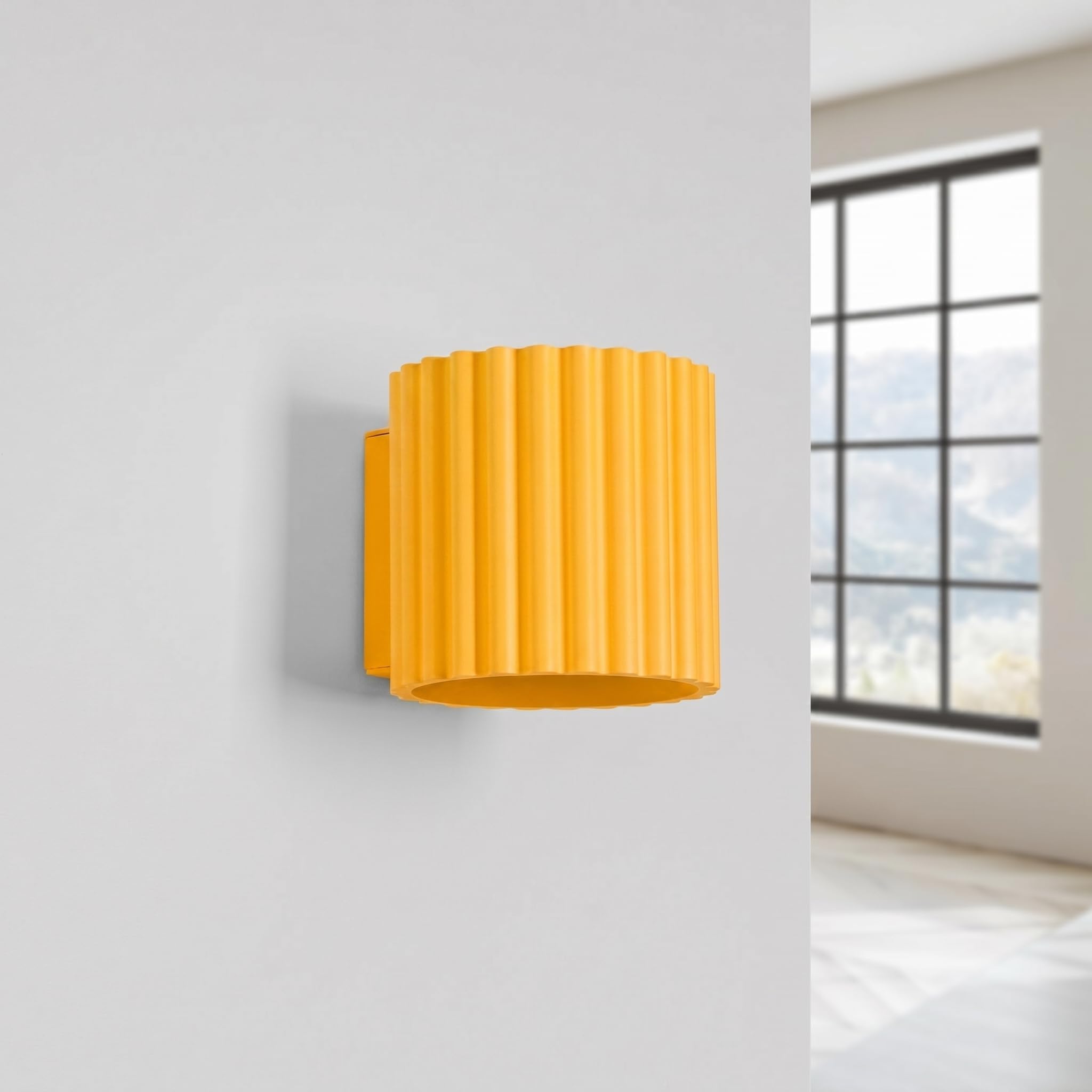 SOLLUX lighting Applique da parete AURA, gialla, G9