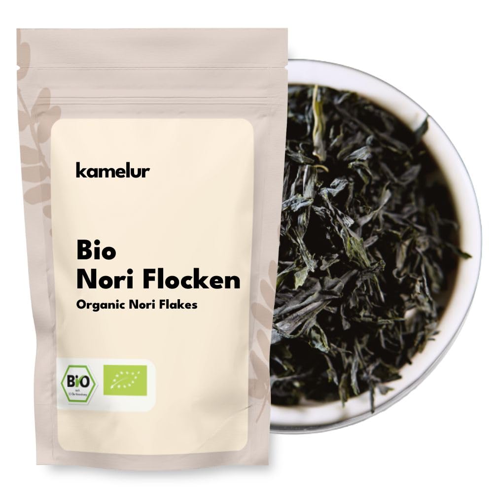 100g di foglie di BIO Nori - Foglie di alghe Nori essiccate e senza additivi - Alghe Nori BIO in confezione biodegradabile