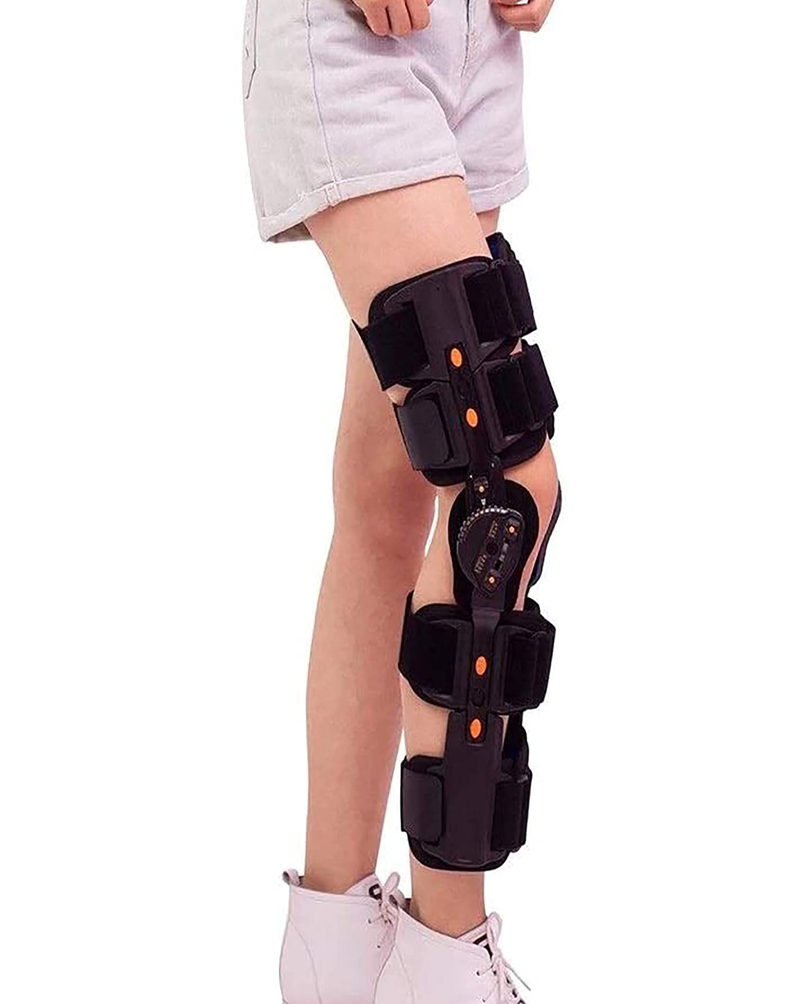Rodillera Con Bisagra, Órtesis De Rodilla Ajustable, Rodillera Con Bisagra, Soporte De Rótula Abierto, Estabilizador, Soporte De Fijación De La Articulación De La Rodilla, Rodilleras De Rehabilitación