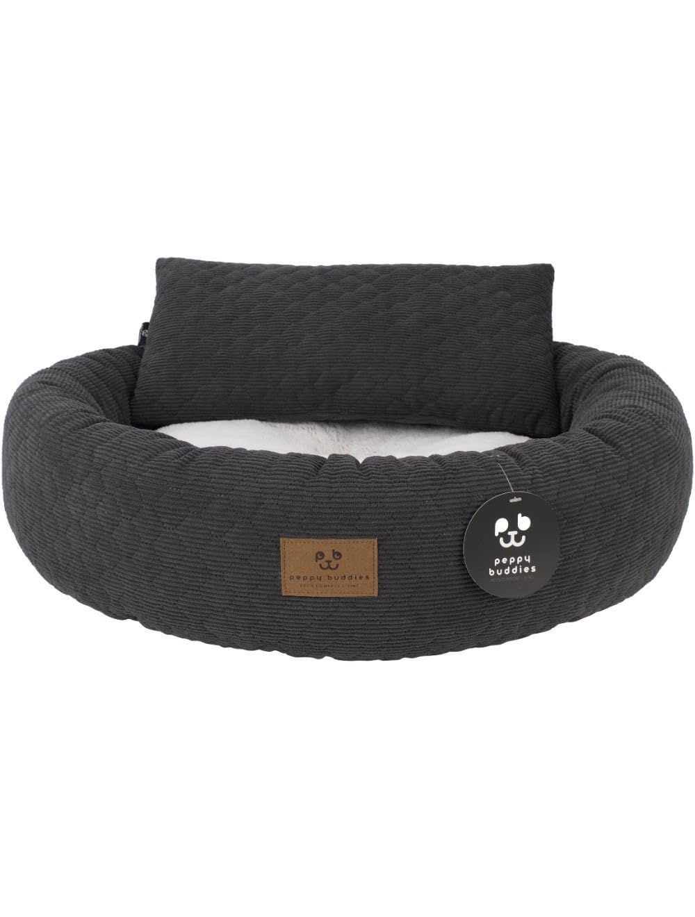 PEPPY BUDDIES Dogbed Olli Cozy M - (697271866758), Black