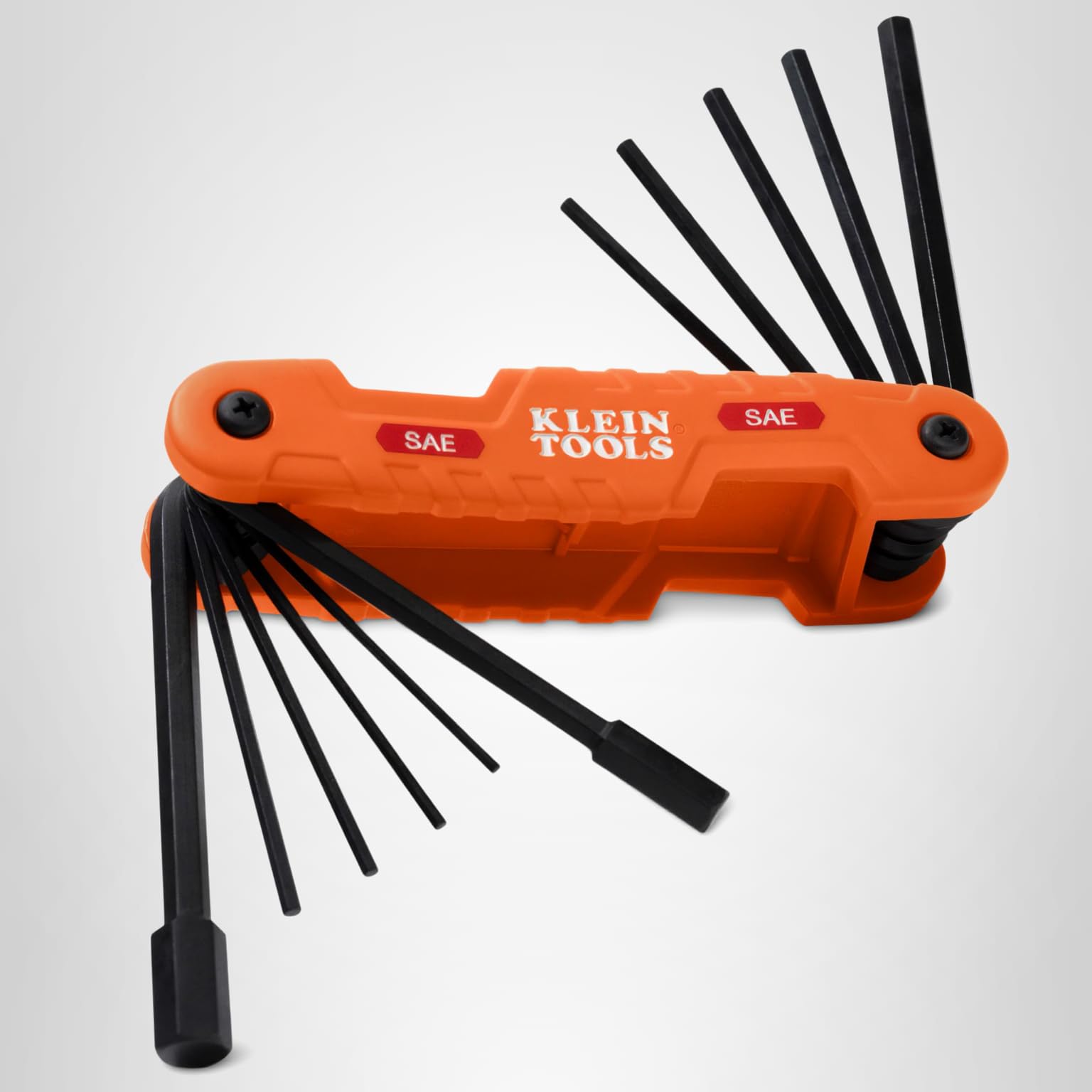 Klein Tools 70550 Hex Wrench Key Set, 11 SAE Sizes, Heavy Duty