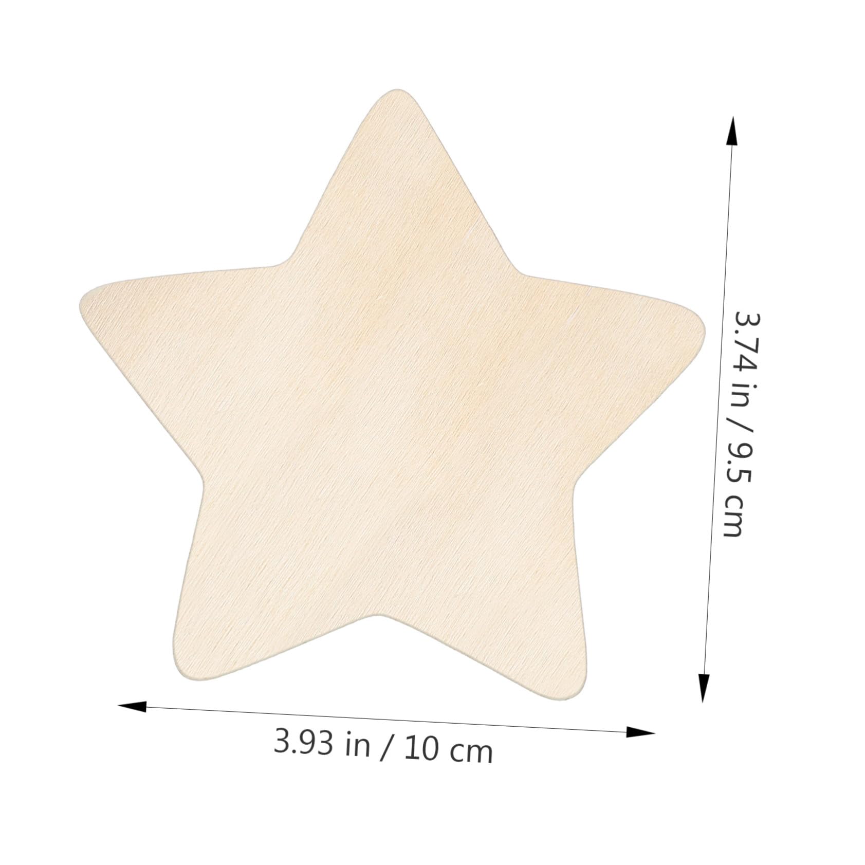 Estrellas de Madera de Cinco Puntas 50 Piezas para Manualidades DIY