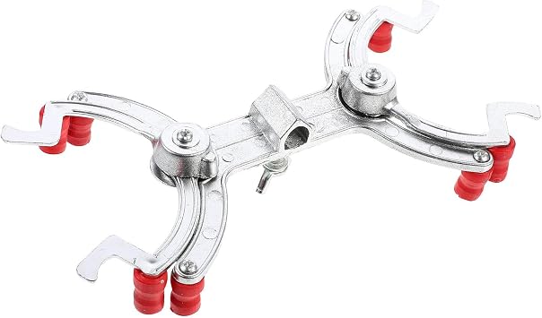 PATKAW Aluminum Titration Clip Laboratory Burette Clamp for Experiment Stand Metal Double Buret Holder for School Science Classroom Use