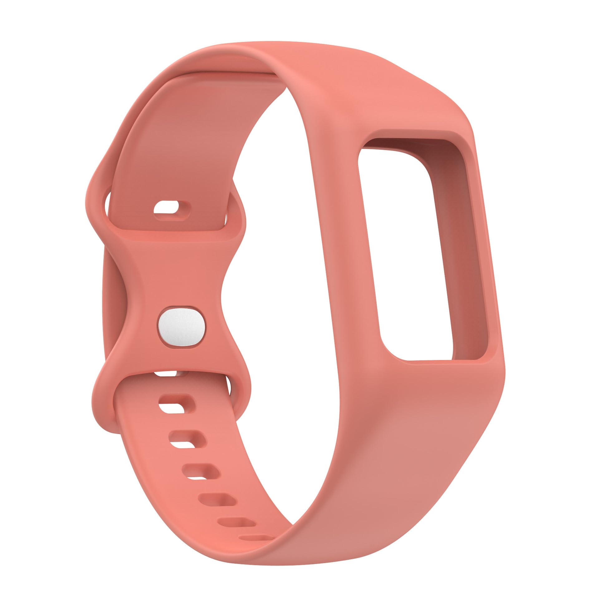 King Dong Silicone Integrated Sleeve Strap with Butterfly Buckle compatible with Fitbit Charge 3, 4, 5 and 6, Replacement Band (Pink)