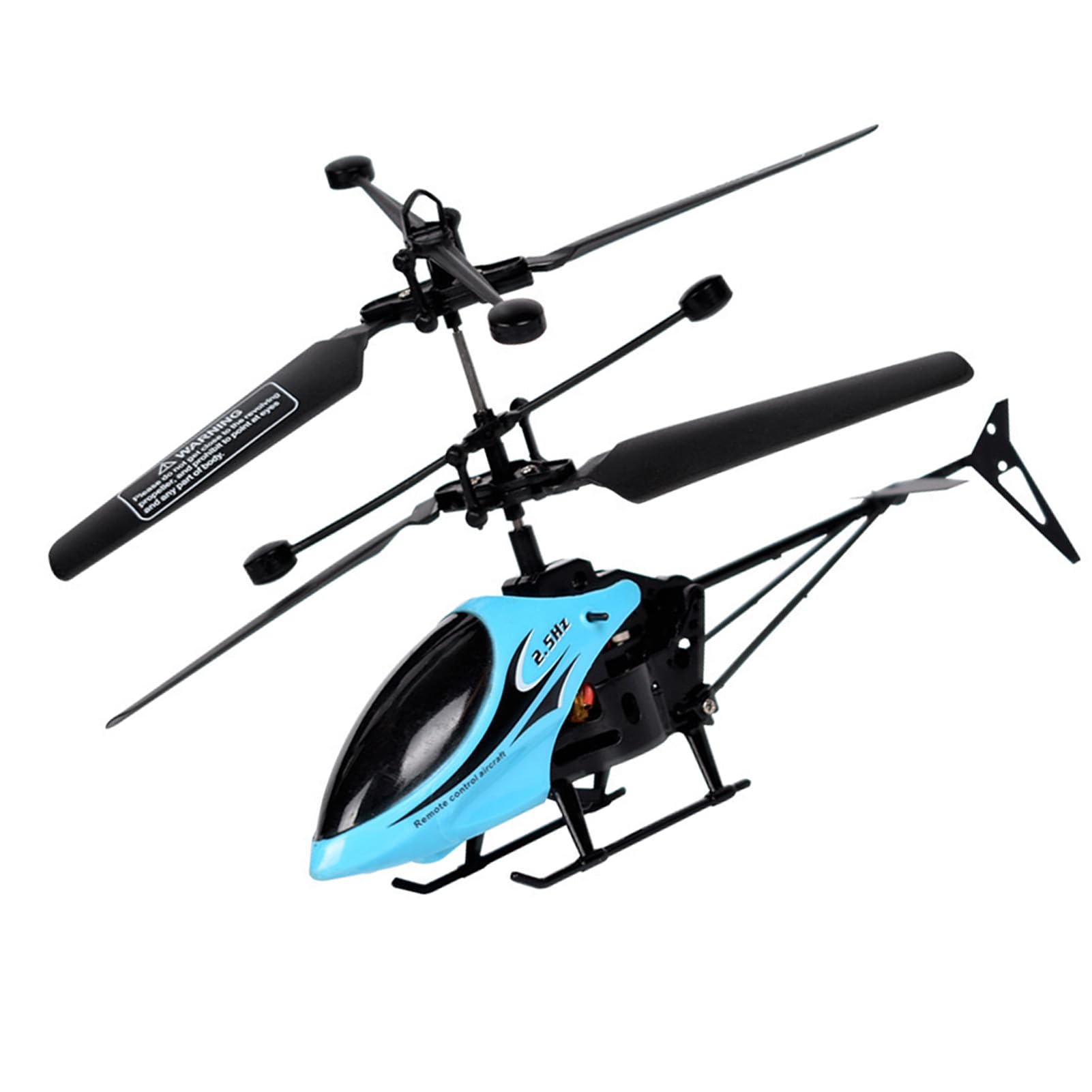 Jouet Hélicoptère RC pour Enfants, Vol Intérieur et Extérieur, Résistant aux Chutes, Télécommande avec Fonctions Bidirectionnelles (Bleue)