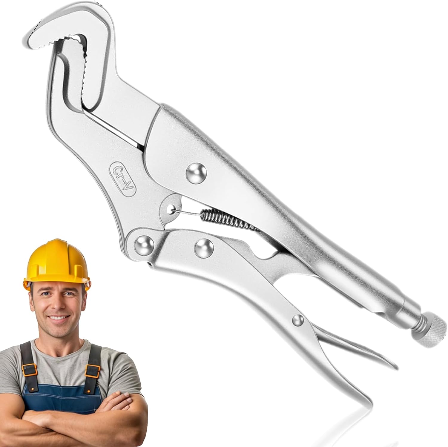 Parrot Nose Pliers, Parrot Jaw Vise Grip with Adjustable Locking Jaw, Non-Slip Grip Home Improvement Tools for Pipe Clip Repair Welding Pliers Workshop