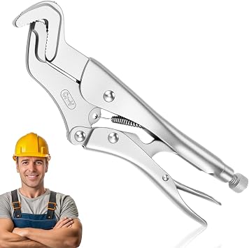 Parrot Nose Pliers, Parrot Jaw Vise Grip with Adjustable Locking Jaw, Non-Slip Grip Home Improvement Tools for Pipe Clip Repair Welding Pliers Workshop