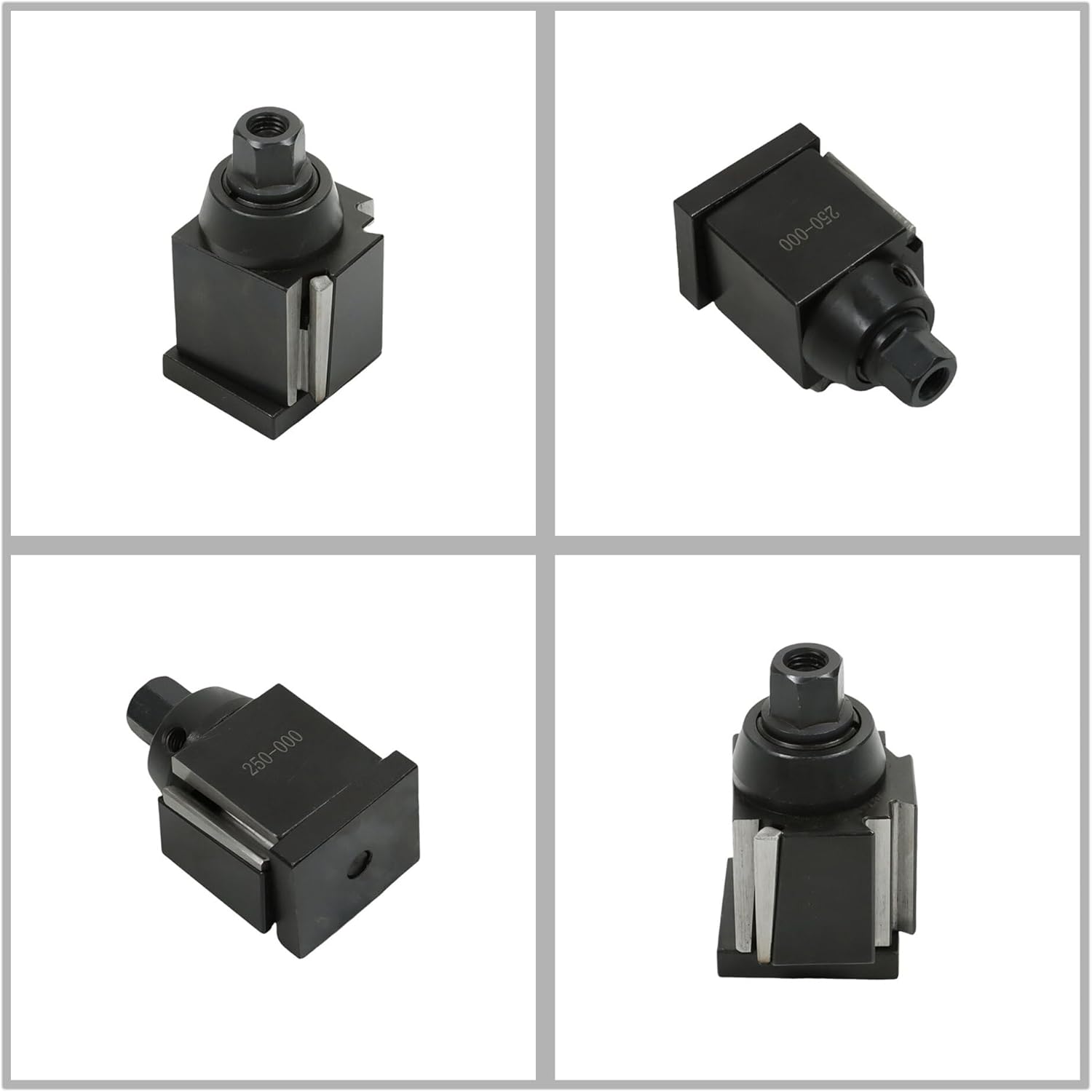 Tool Holder Body Tool Holder Set 250-000, 250-001, 250-002 OXA Wedge-in Tool Post for Turning and Endface 3 Pieces