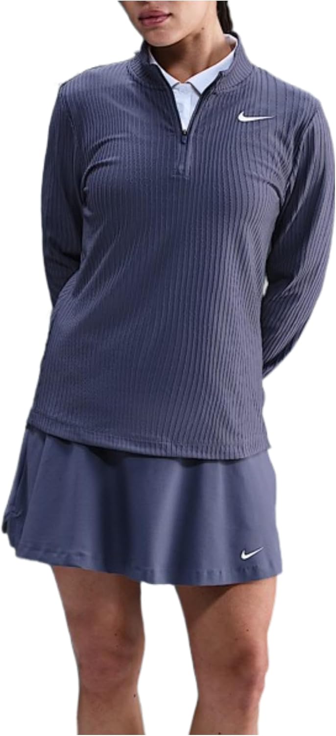 Nike Tour Women's Dri-FIT ADV 1/2-Zip Golf Top (Sanded Purple/White)
