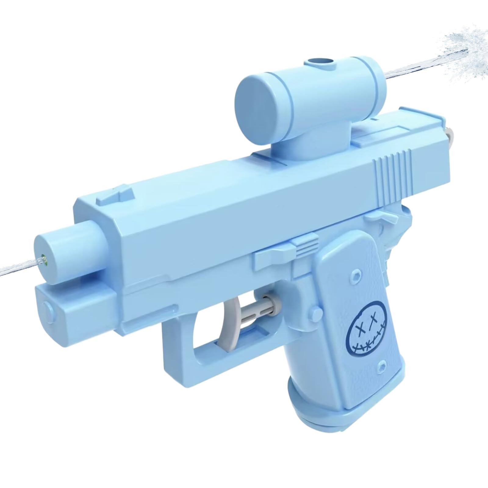 GWAWG 1 Pcs Prank Water Gun - Double-Sided Squirt Gun, Blue Water Gun Pistol, Fun Water Prank Toy for Parties Beach Summer Outdoor Any Occasion