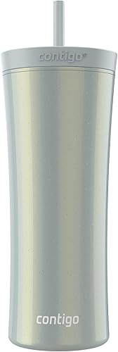 Contigo AUTOCLOSE Shake & Go - Vaso de 20 onzas con diseño de macarrón