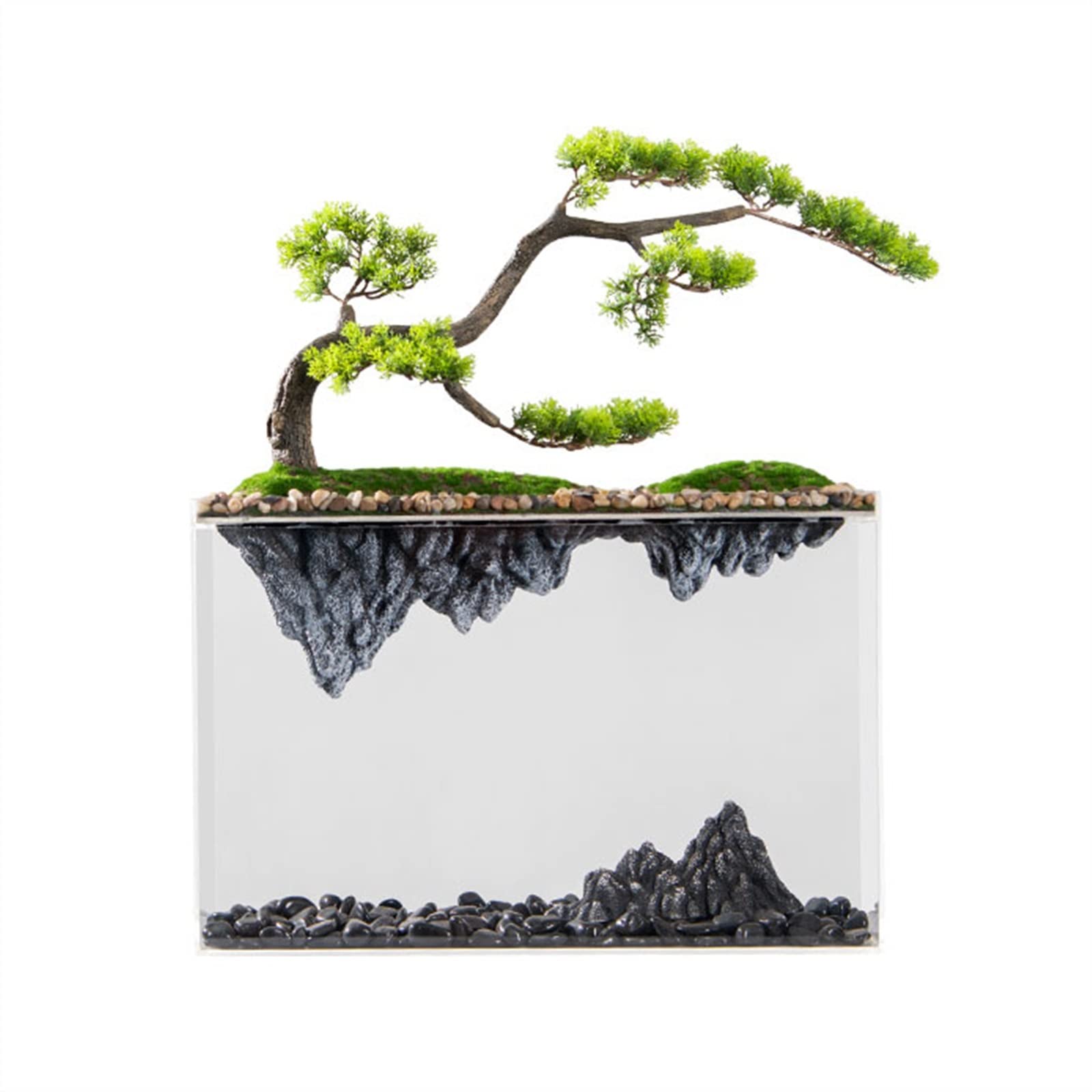 Plantes de bonsaï artificielles de rocaille pour décoration intérieure