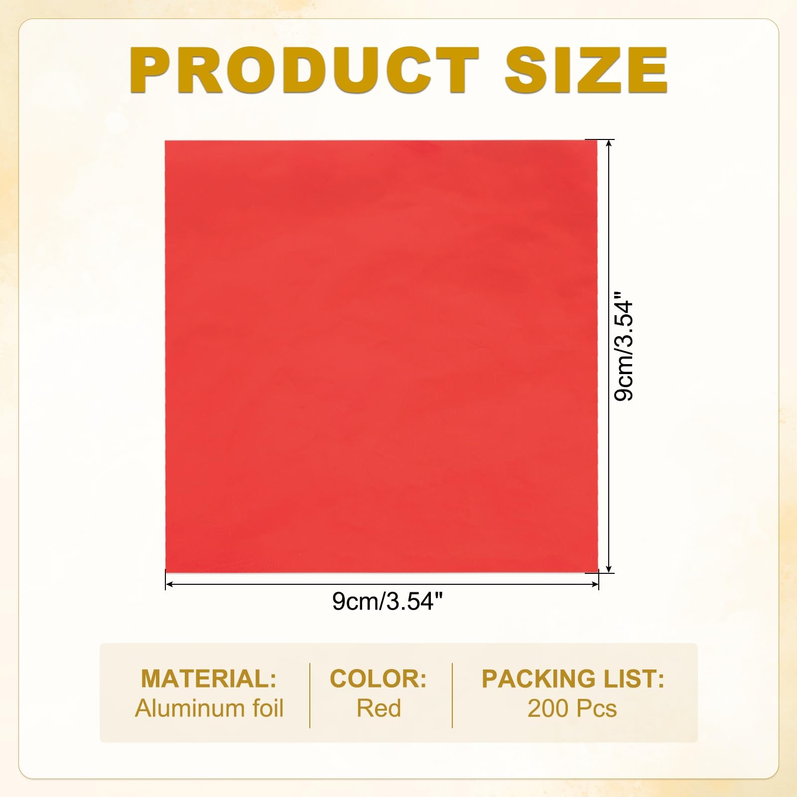 PATIKIL Foil Candy Wrappers 3.5x3.5 Inch - Image 2