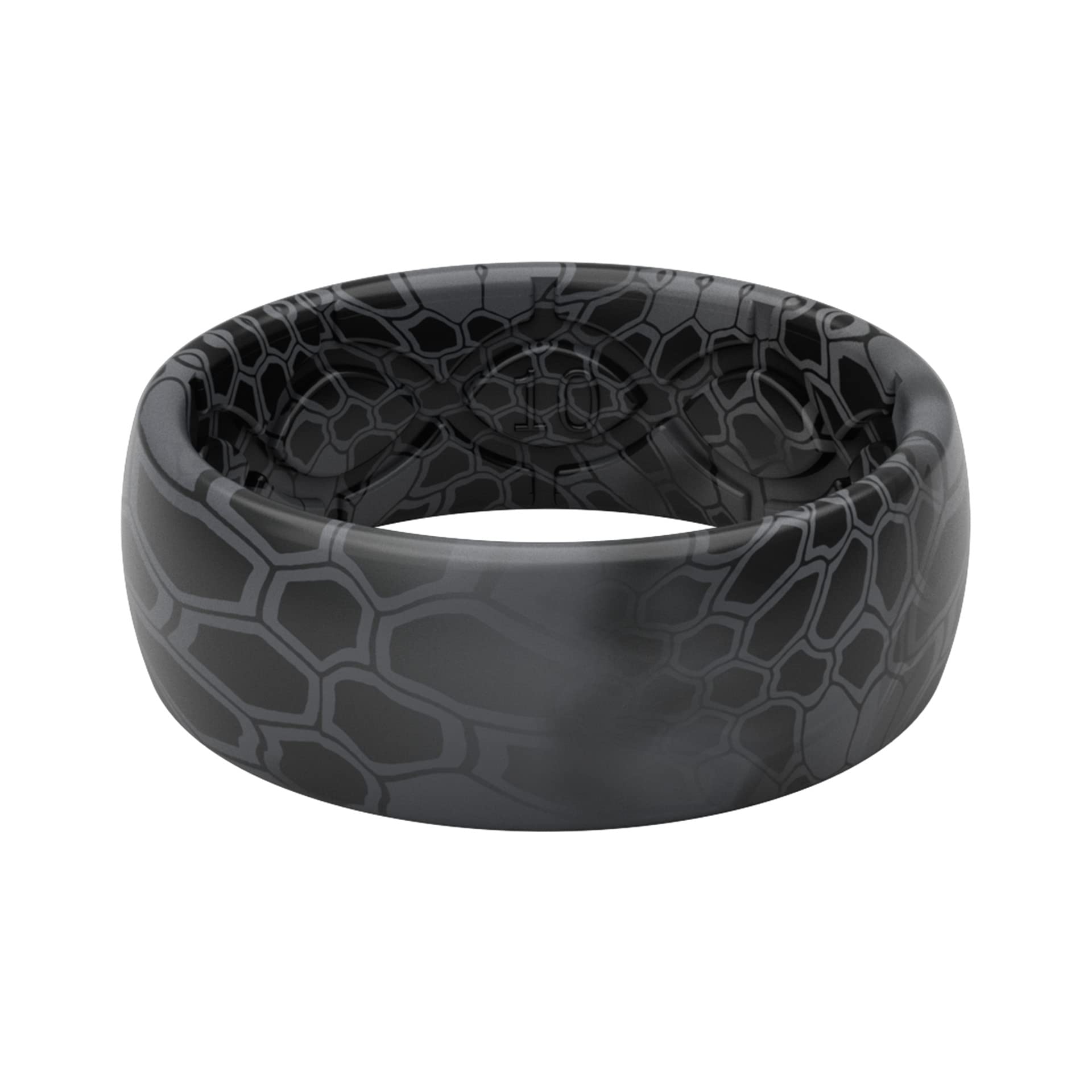 Groove LifeKryptek Camo Silicone Ring Breathable Rubber Wedding Rings for Men, Lifetime Coverage, Unique Design, Comfort Fit Ring