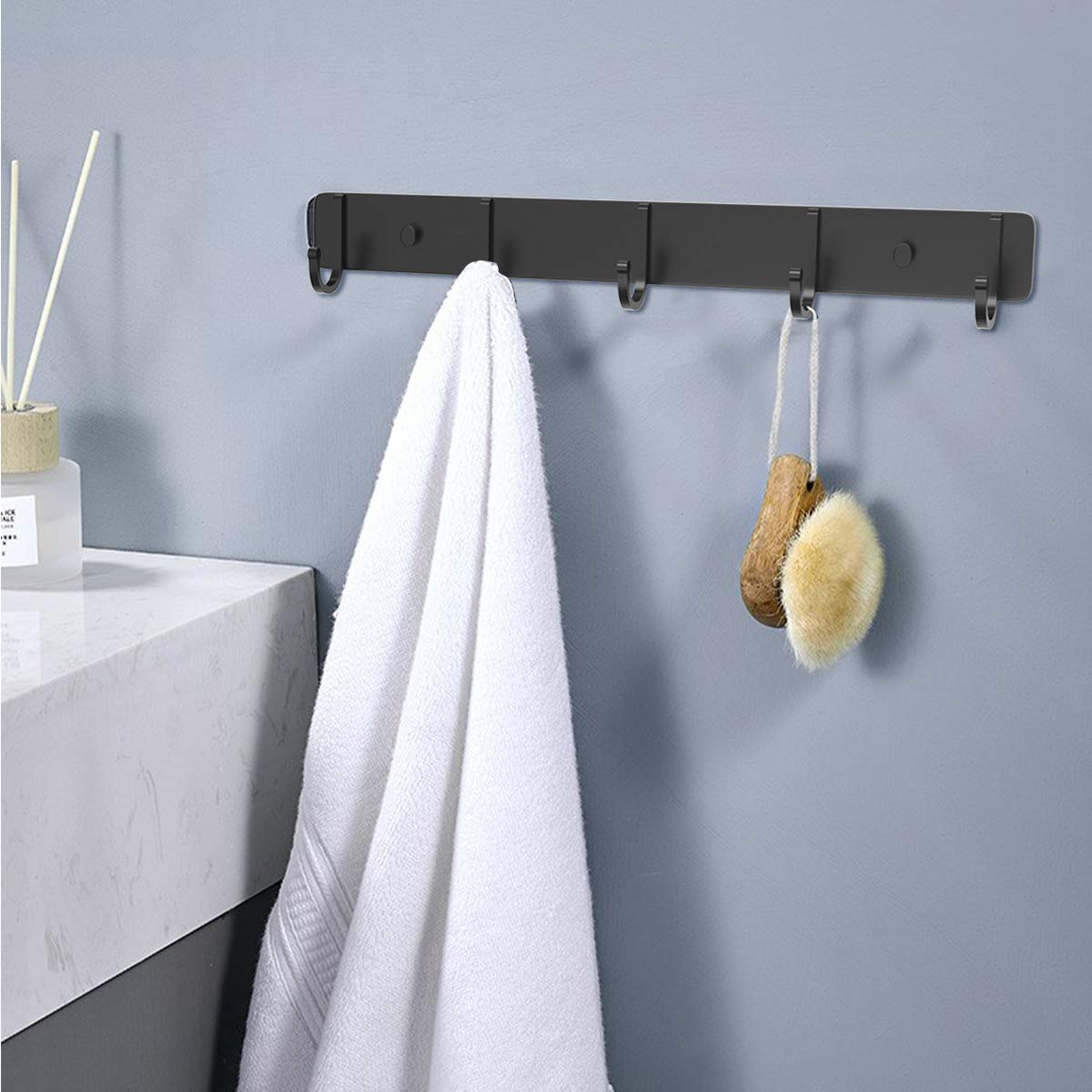 Haakhaken Badkamer Stijlvol Veelzijdig zelfklevend 4 stuks Muur Douche Organisator Handdoeken Gewaden Kleding kopen vanaf een prijs van 7.96