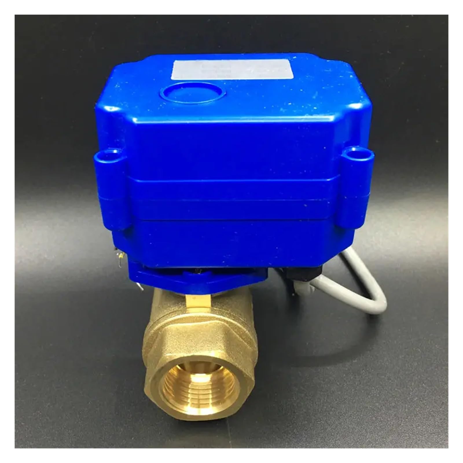 AOXIIUNNH Brass 1/2" Electric Motorized Valve DC12V 5 Wires with Signal Feedback DN15 Actuated Valve(CR05)