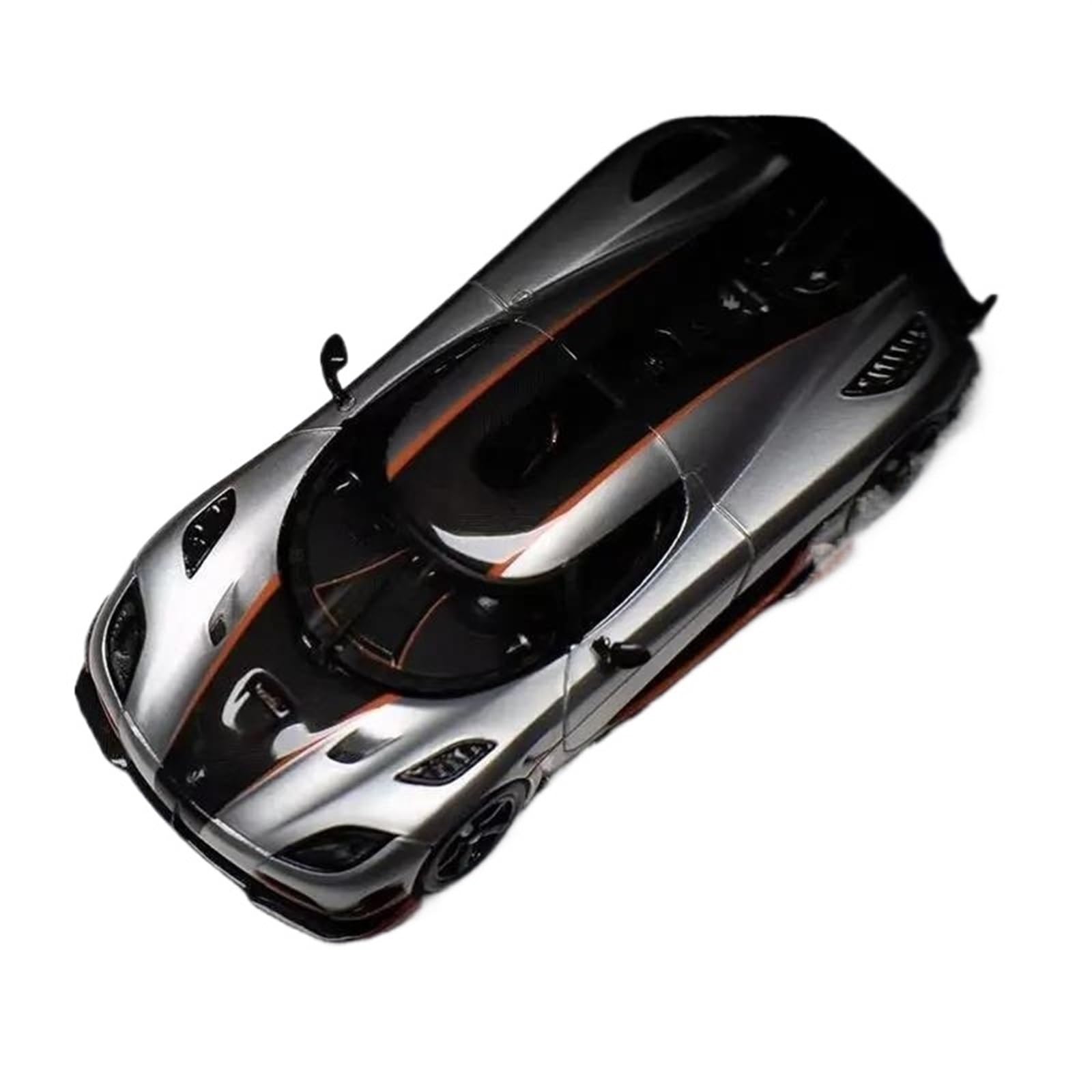 Metallo Scala Replica 1 64 Koenigsegg Agera RS Modello In Resina Auto Artigianato Decorazione Collezione Giocattolo(Argento)