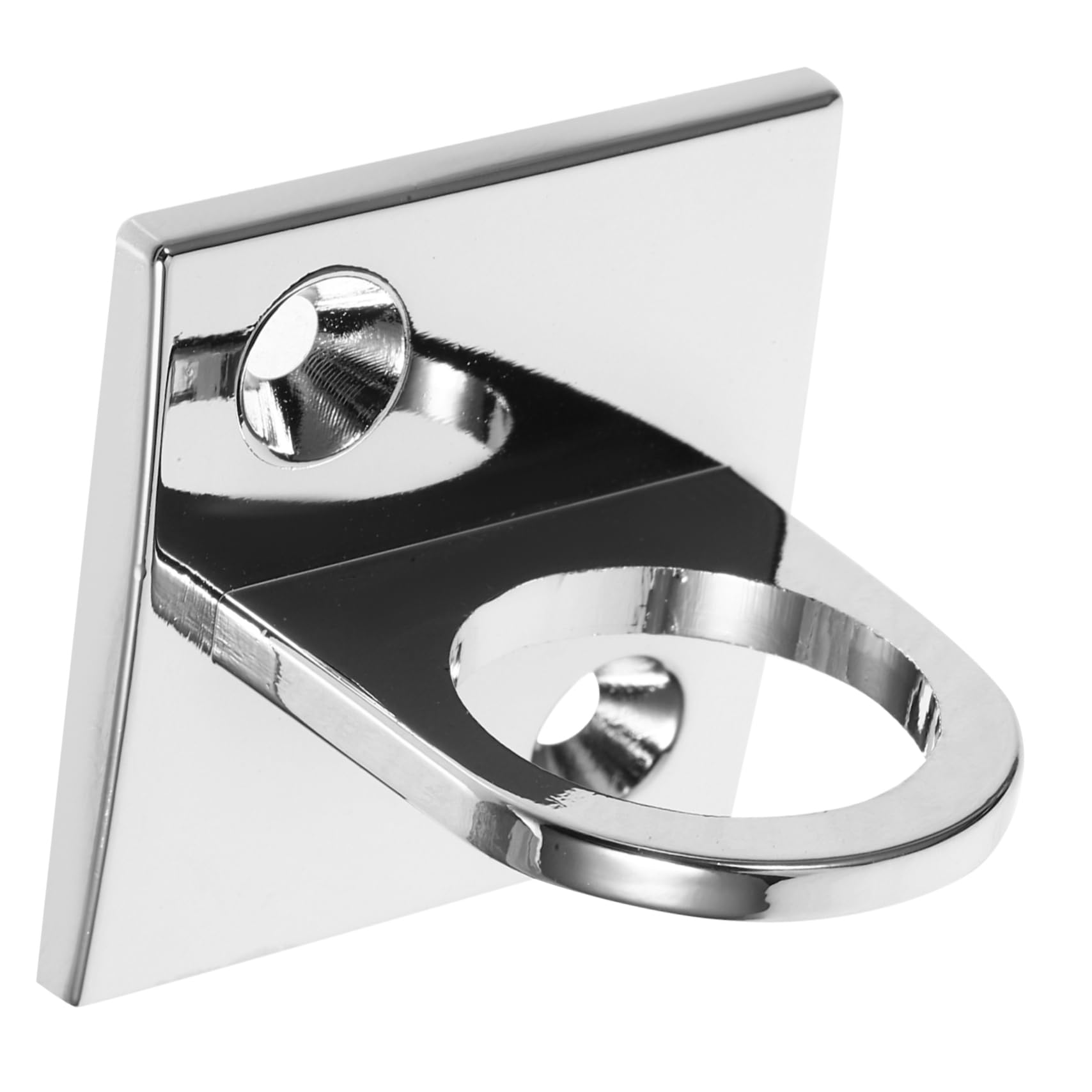 CHILDWEET 4pcs Lanyard Metal Hook Stanchion Mount Crowd Control Stanchion Wall Plate Safety Barriers Eye Plate Crowd Control Stanchion Eye Plate Rope Stanchion Wall Plate Silver Zinc Alloy