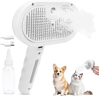 Cat Brush with Steam, Cat Steam Brush for Long/Short Hair, Cat Comb Cat Care Brush for Massage, Care, Hair Removal Pet Hair Brush for Cats, Dogs, Rabbits product image