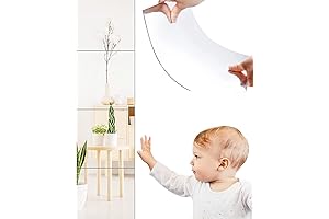 Full Length Door Mirror Tiles with 12"x 12" x 4 Pcs for Walls