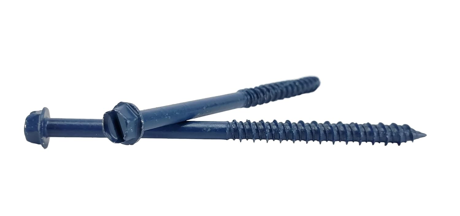 Hex Head Concrete Screw Anchor (1/4 x 3-3/4") 100 Pieces with Drill Bit (Miami-Dade Compliant) Chenango Supply