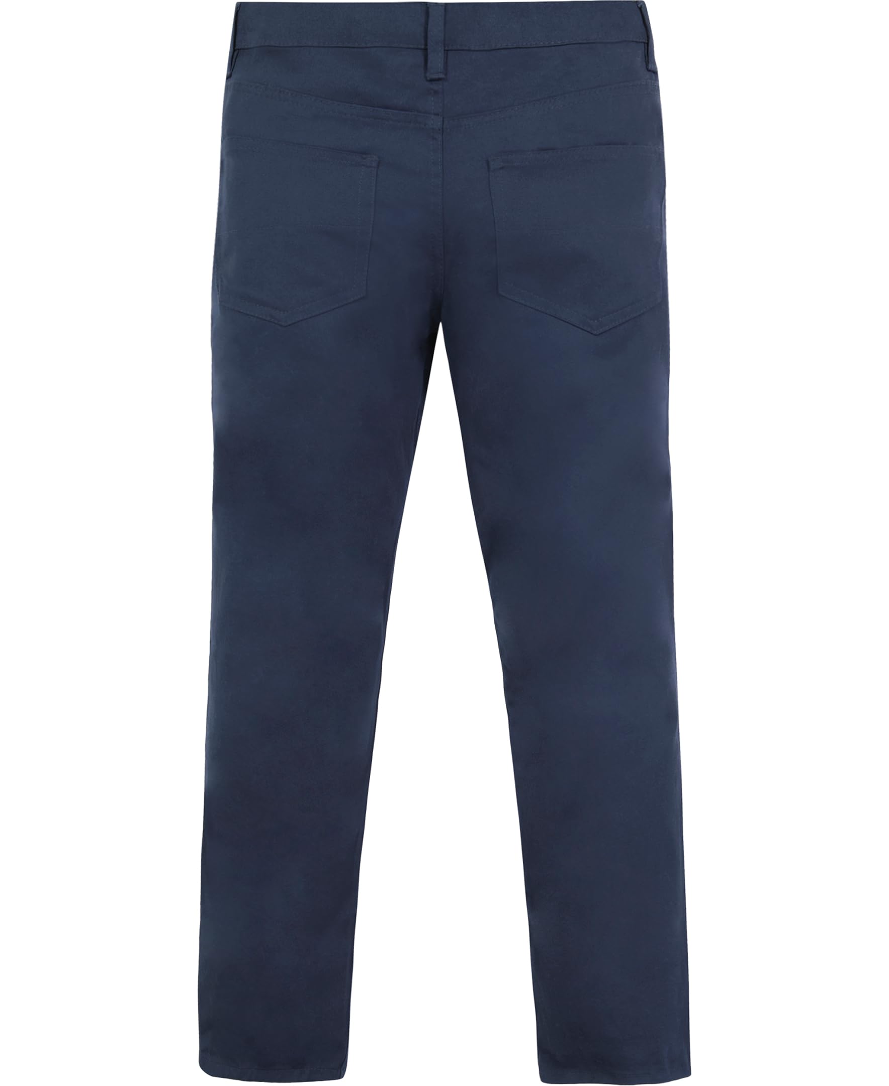 Nautica Boys' School Uniform 5 Pocket Flat Front Pant, Azul Marino, 12, Azul Marino, 12