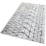 In- und Outdoor-Teppich White Drifting Network 120x170cm für Innen und Außen