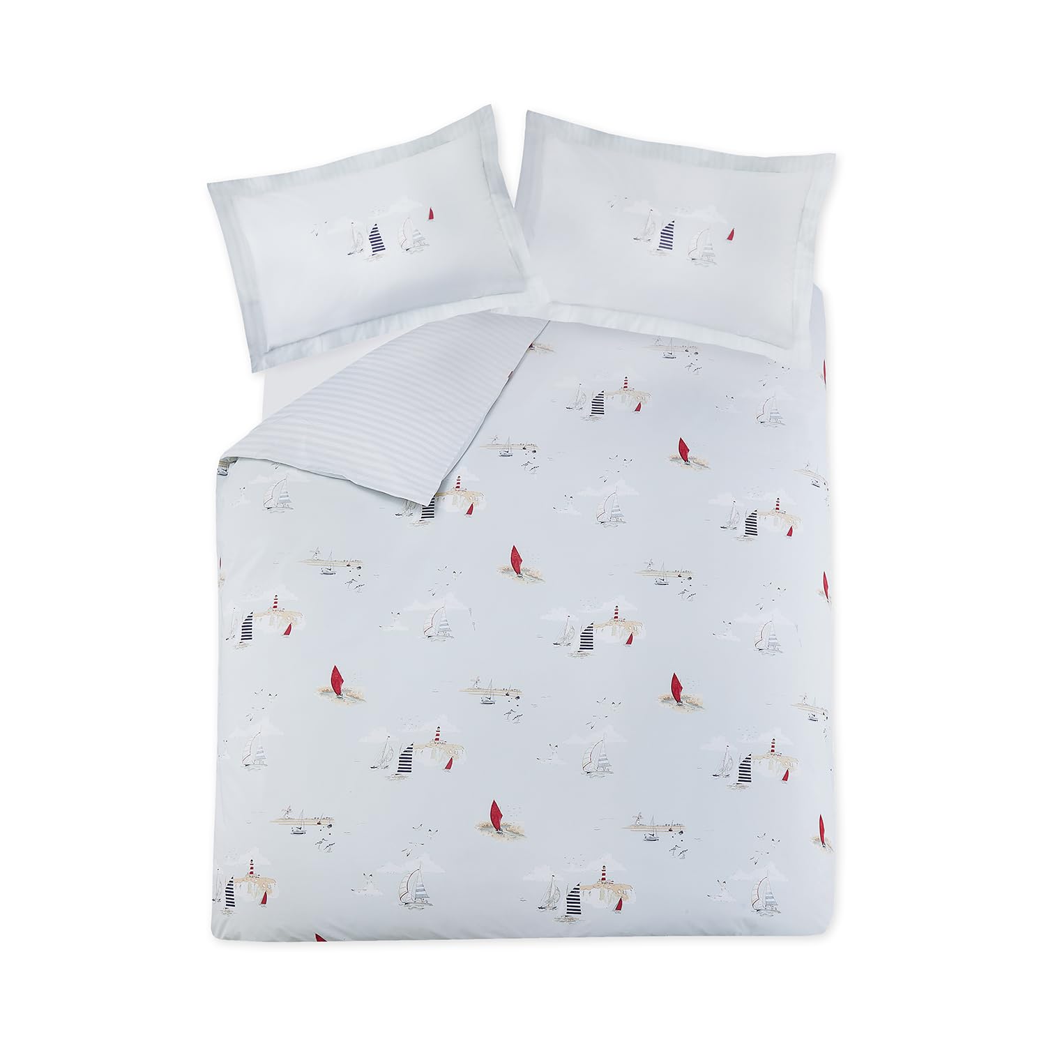 Sophie Allport Coastal Boats Bedding Set - Super King
