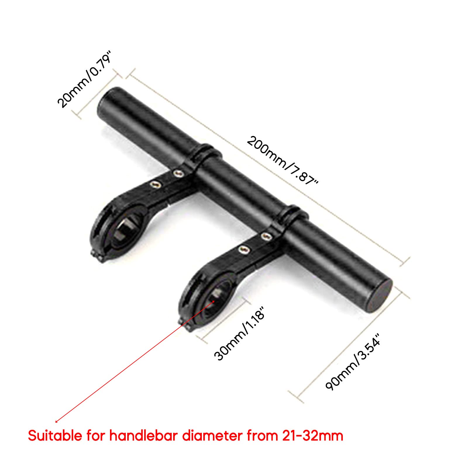 Bike Handlebar Extender Double Bicycle-Handlebar Extension Bracket For Holding Lamp Speedometer GPS-Phone Mount Holder Bike Handlebar Extender Double Bicycle-handlebar Bracket For Holding Headlights