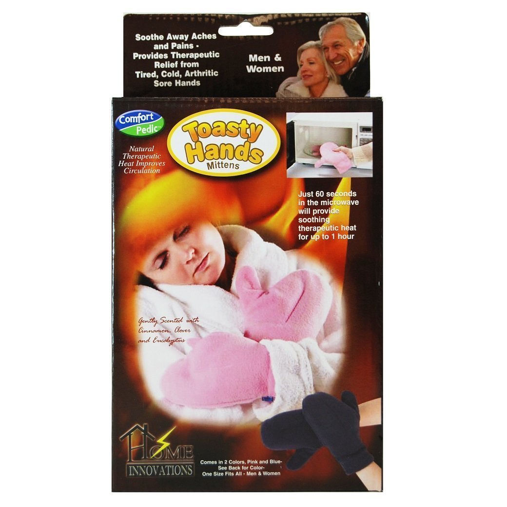 Comfort Pedic Toasty Hands Heated Mittens (Blue)