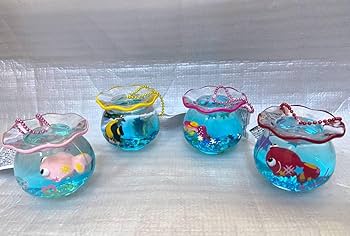 ミニチュア金魚鉢オイルチャーム　キーホルダー　14個まとめ売り☆ Amazon.co.jp: 【ミニチュア雑貨】オイルチャーム 金魚鉢(赤)袋