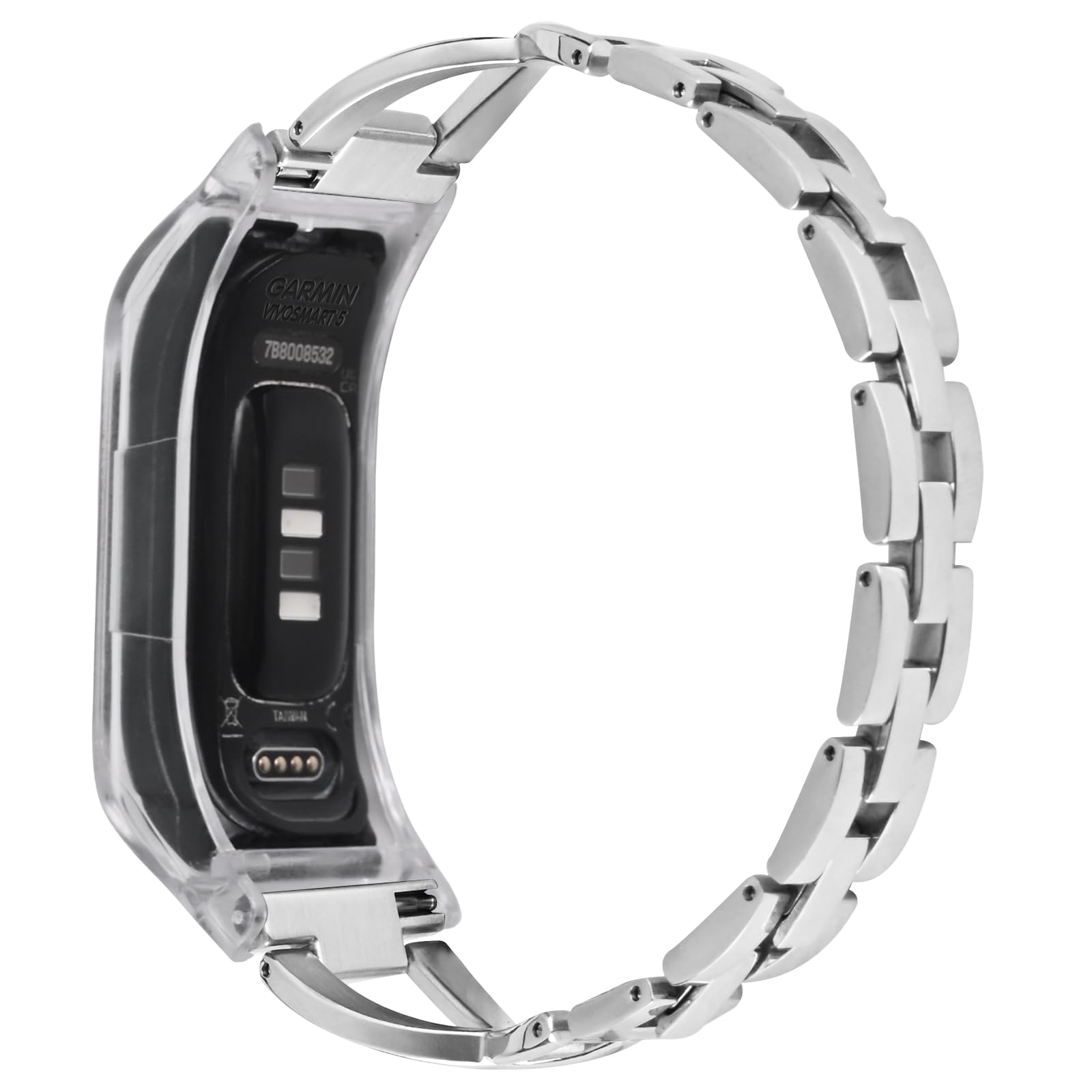 C2D JOY Jewelry Bracelet Compatible with Garmin Vivosmart 5 tracker Replacement Bands for Women-silver โ image 1