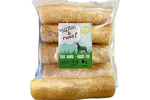 *New* 6 Inch Beef Collagen Rolls for Dogs (Extra Thick - 4...