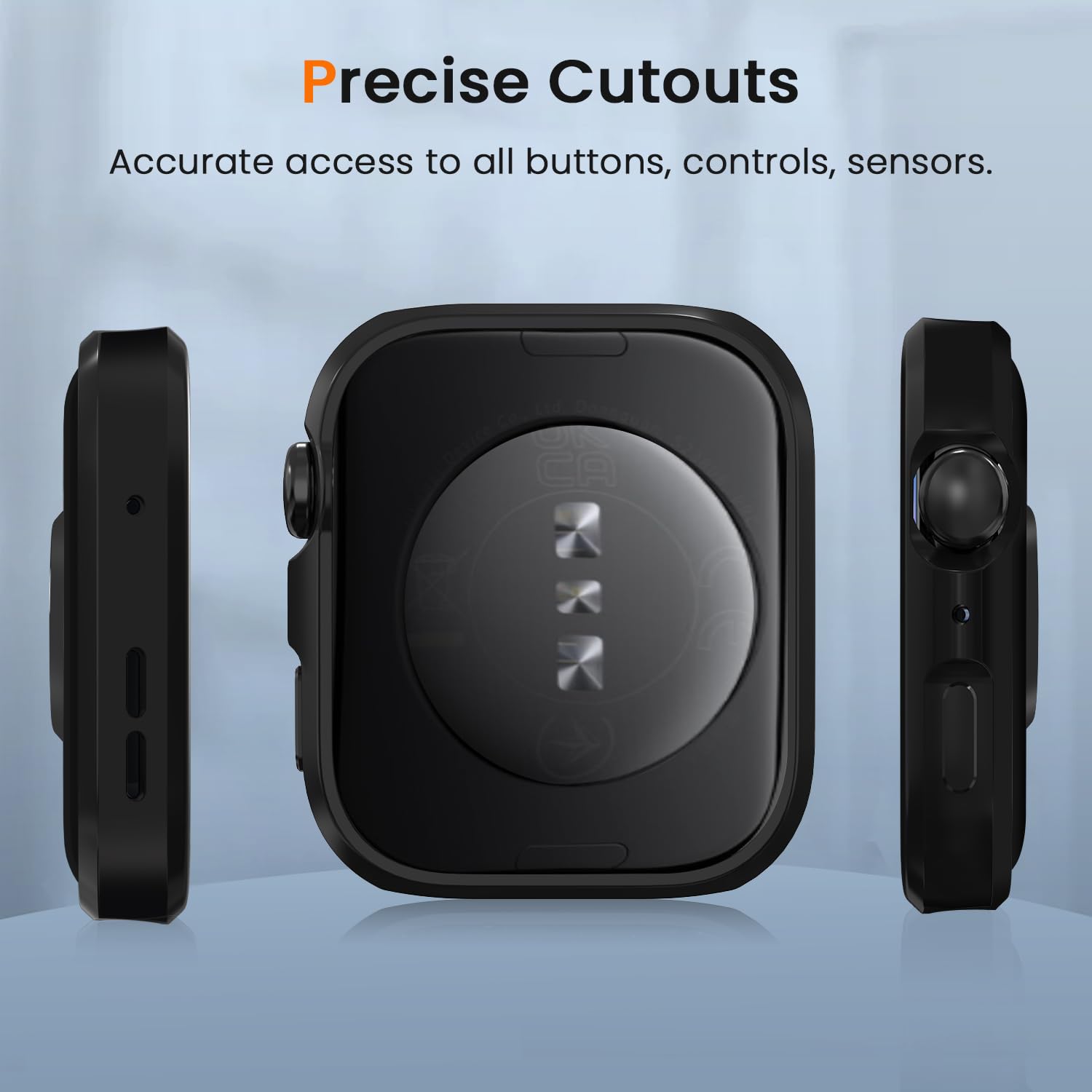 ivoler 3 sztuki etui z folią ochronną do Huawei Watch Fit 4, pełne pokrycie, odporne na uderzenia i zarysowania, ultracienkie, miękkie etui ochronne z termoplastycznego poliuretanu (TPU), 2