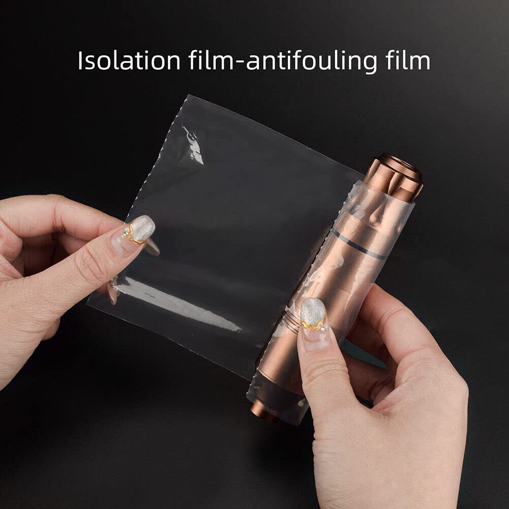 Film protecteur jetable de film barrière pour l'emballage dentaire collant de film barrière de matériaux dentaires (Couleur : Transparent)