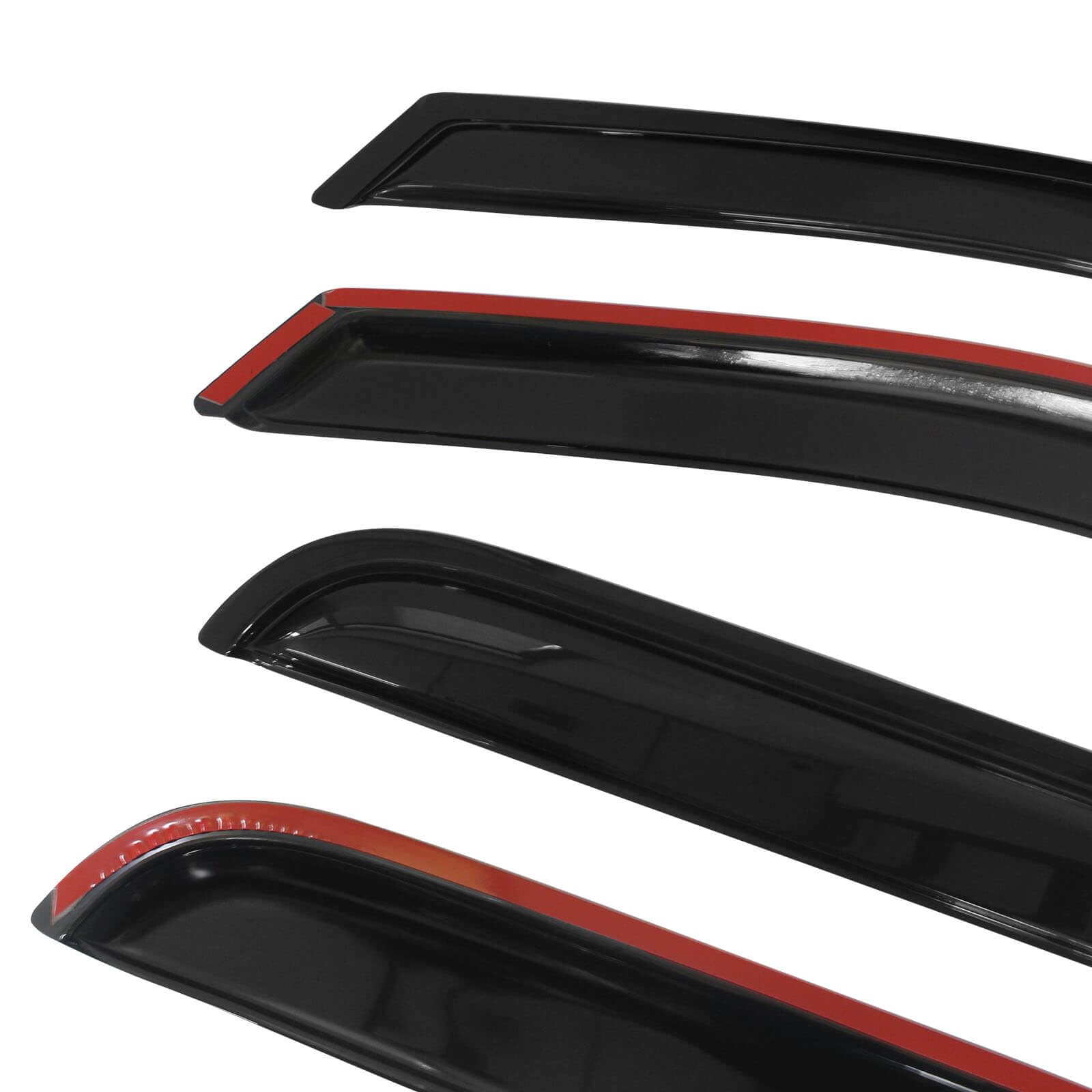 For Ford F150 Supercrew 15-20 Side Window Vent Visor Sun Rain Deflector