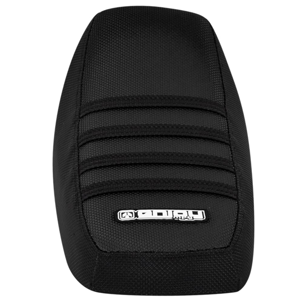 Enjoy Mfg Ribbed Seat Cover - Compatible Fit for Luna Float Sur Ron Sur-Ron Light Bee MX & X E-Bike #348 (Black - Black - Black Ribs)