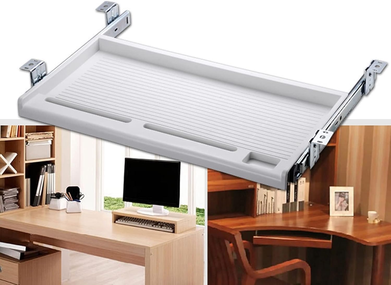 XIAOYUE Keyboard Drawer Under Desk, Ergonomic Rectangle