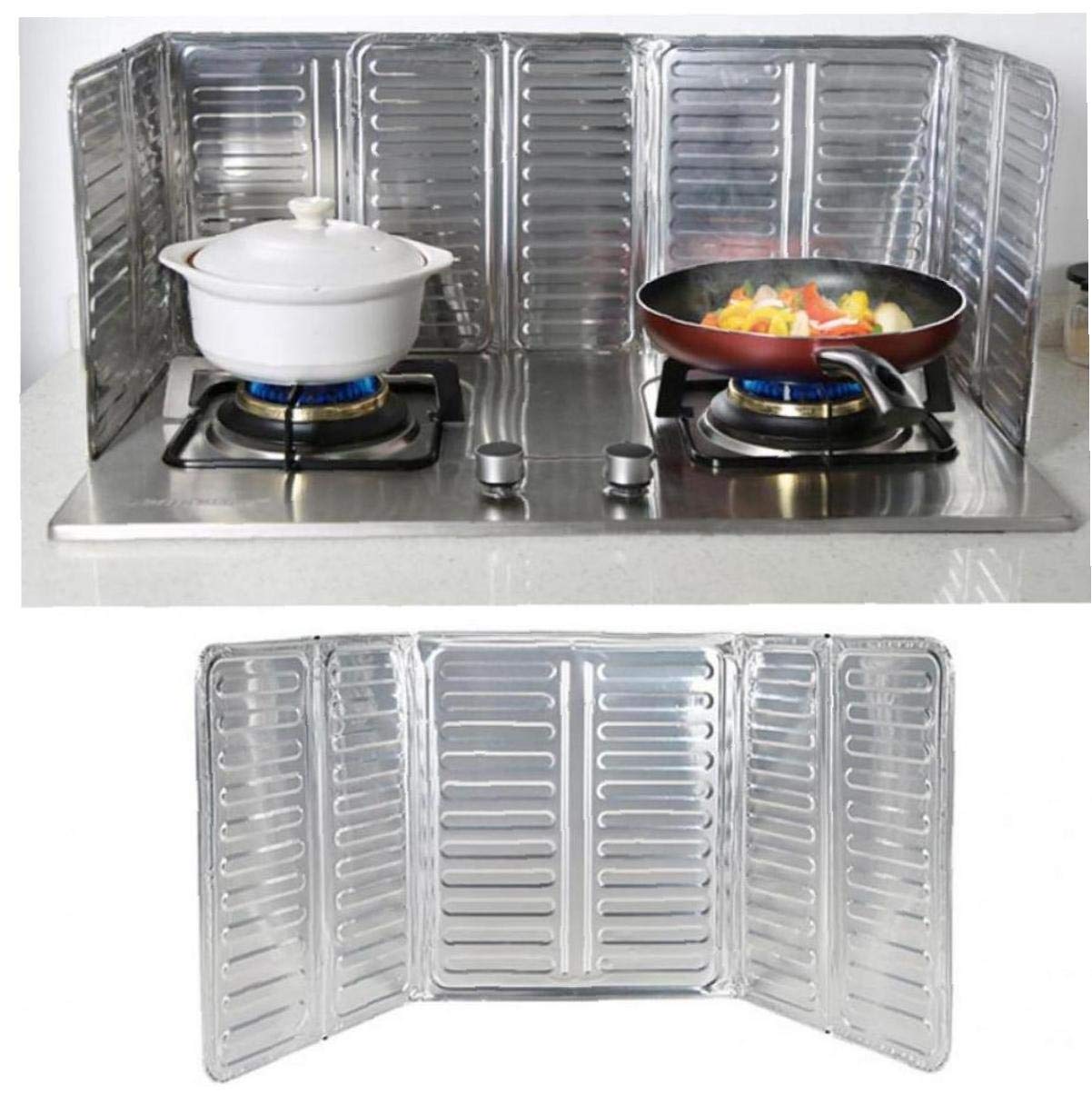 Amoyer Removable Cooking Frying Oil Gas Barrier Stove Heat Insulation Anti Splashing Oil Baffle Kitchenware Kitchen Utensils