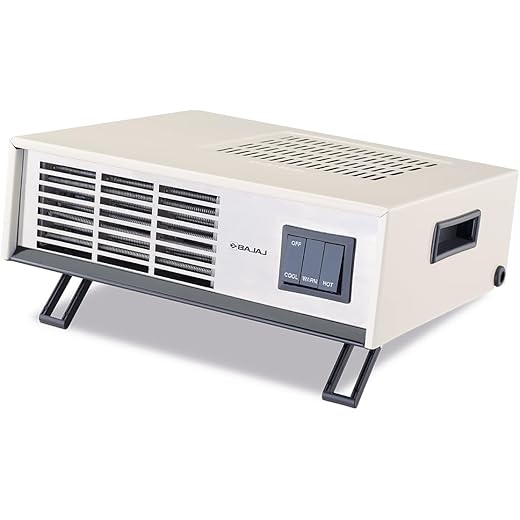 Bajaj Blow Hot 2000 Watts Fan Heater Temperature Control 2 H