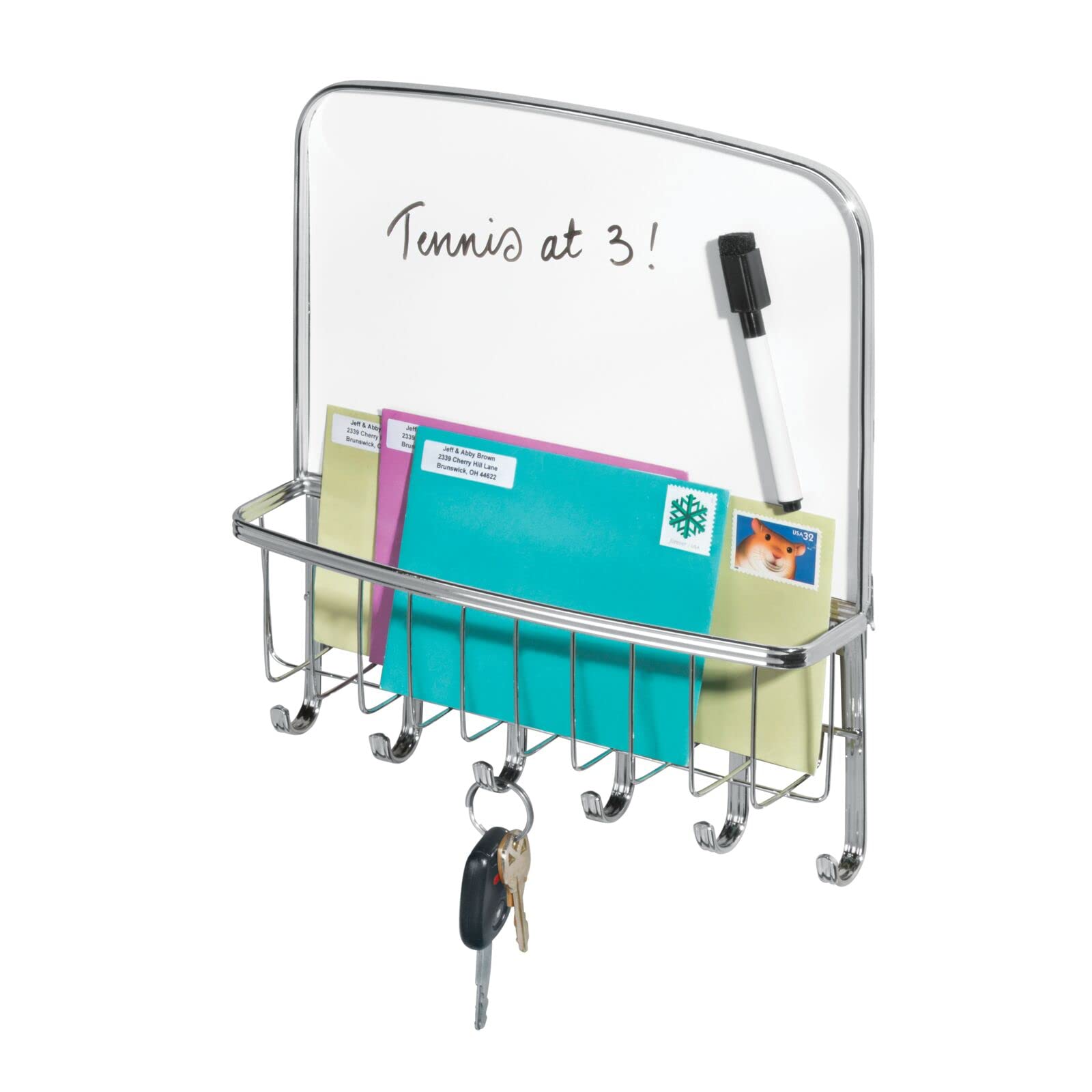 Mdesign Wall Mounted Key Rack Essential Self Stick Key Hooks