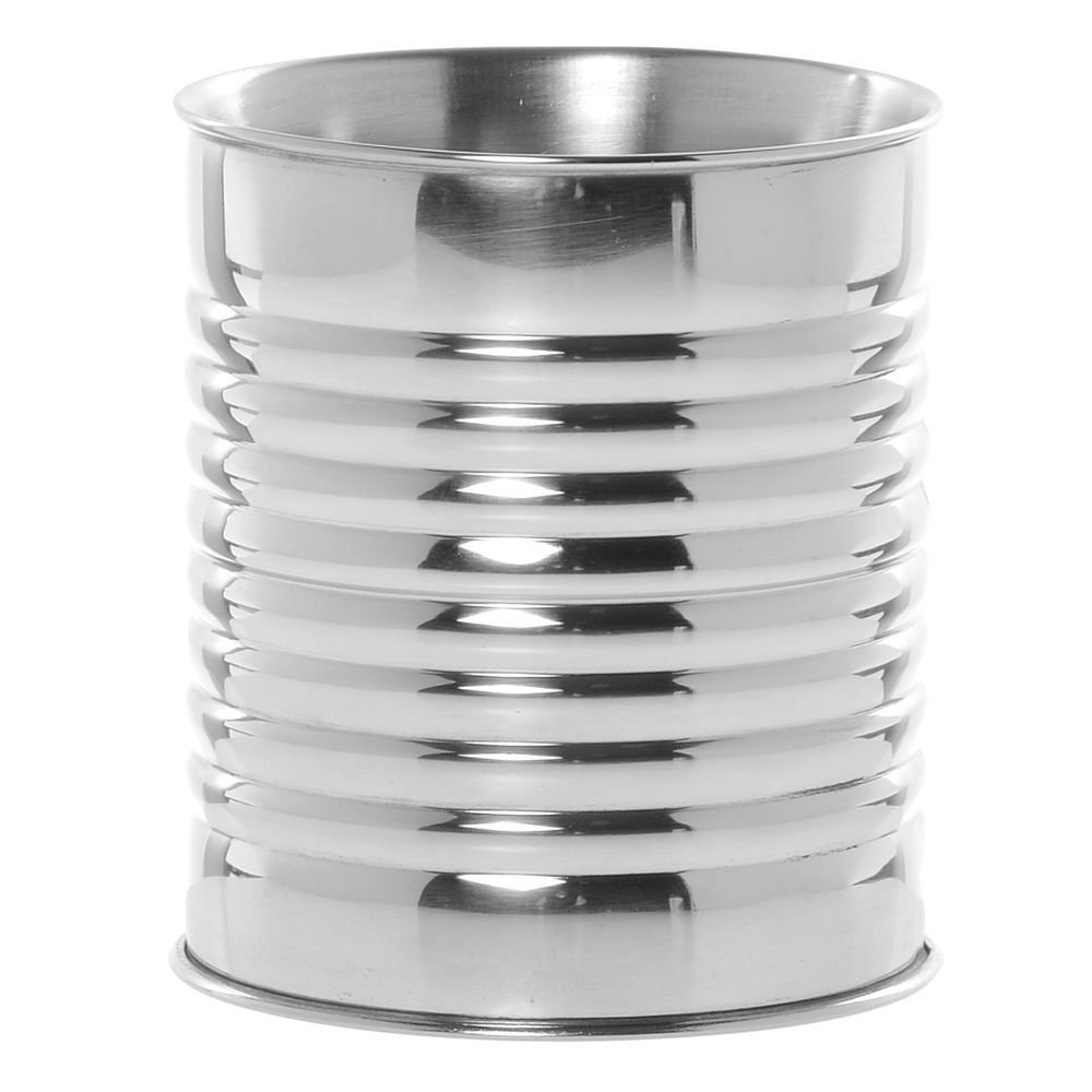Unique Can Serving Bowl by HUBERT – Bamboo, Silver