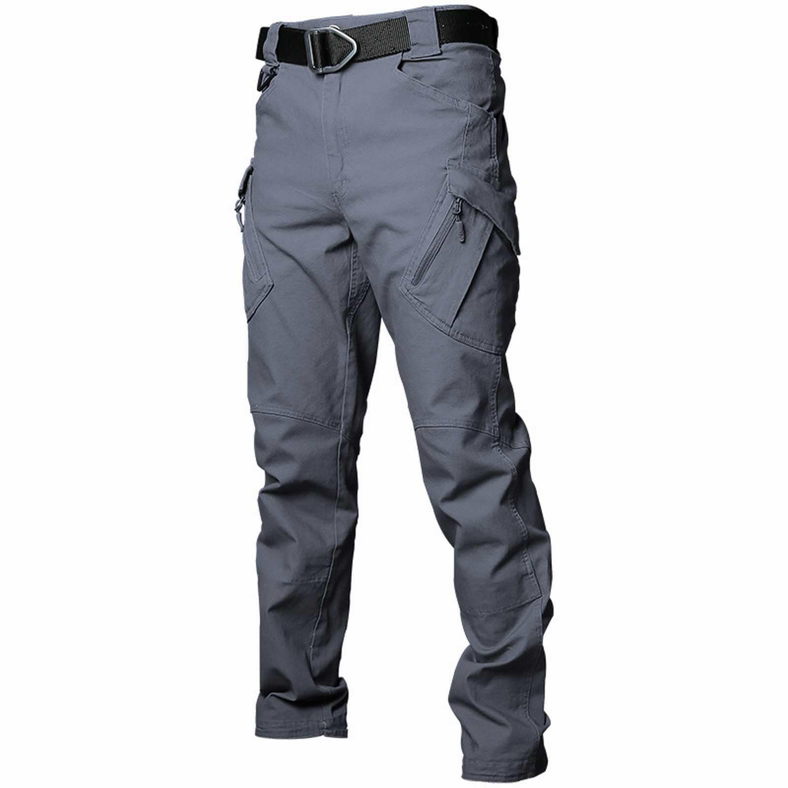 Generisch Taktische Hose Herren Militär, Cargohose Mit Vielen Taschen Herren, Chinohose Regulär Fit Kampfhose Mit Knopfleiste Freizeithose Straight Herrenhose Schnelltrocknend Outdoorhose Einfarbig