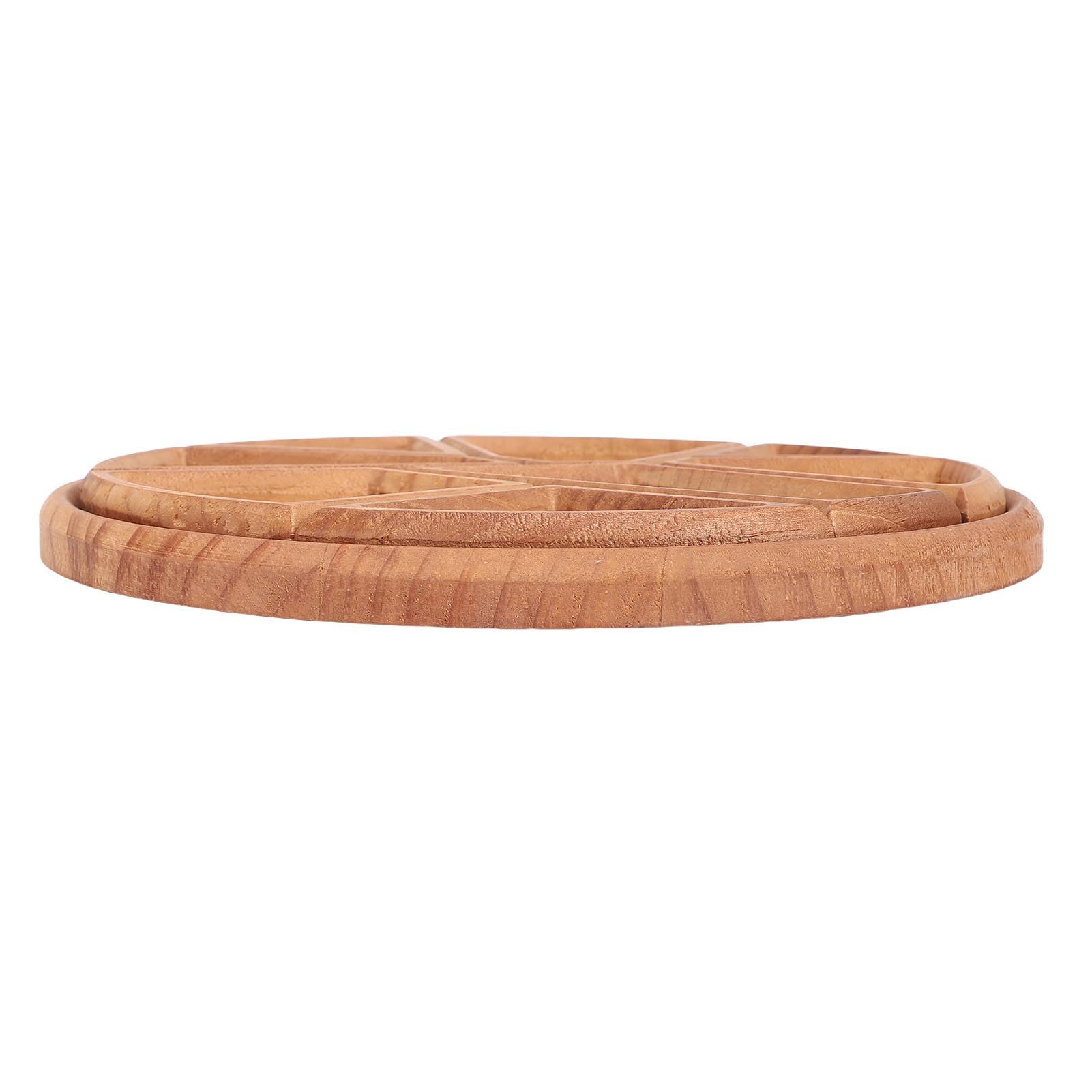 Jelquix Rustic Wooden Serving Trays, Party Serving Trays and Platters with 8 Irregular Compartments for Charcuterie Tray Cheese Board Rustic Cupcake Display