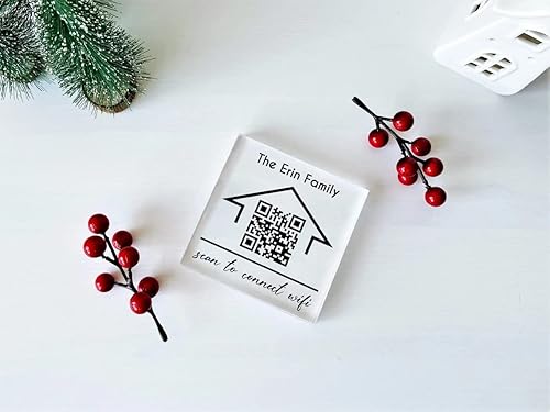 Miniatura 8 de Letrero QR WiFi personalizado, escáner de código QR, señal de contraseña Wifi, código Wifi, WiFi de invitados, regalo para parejas, regalos