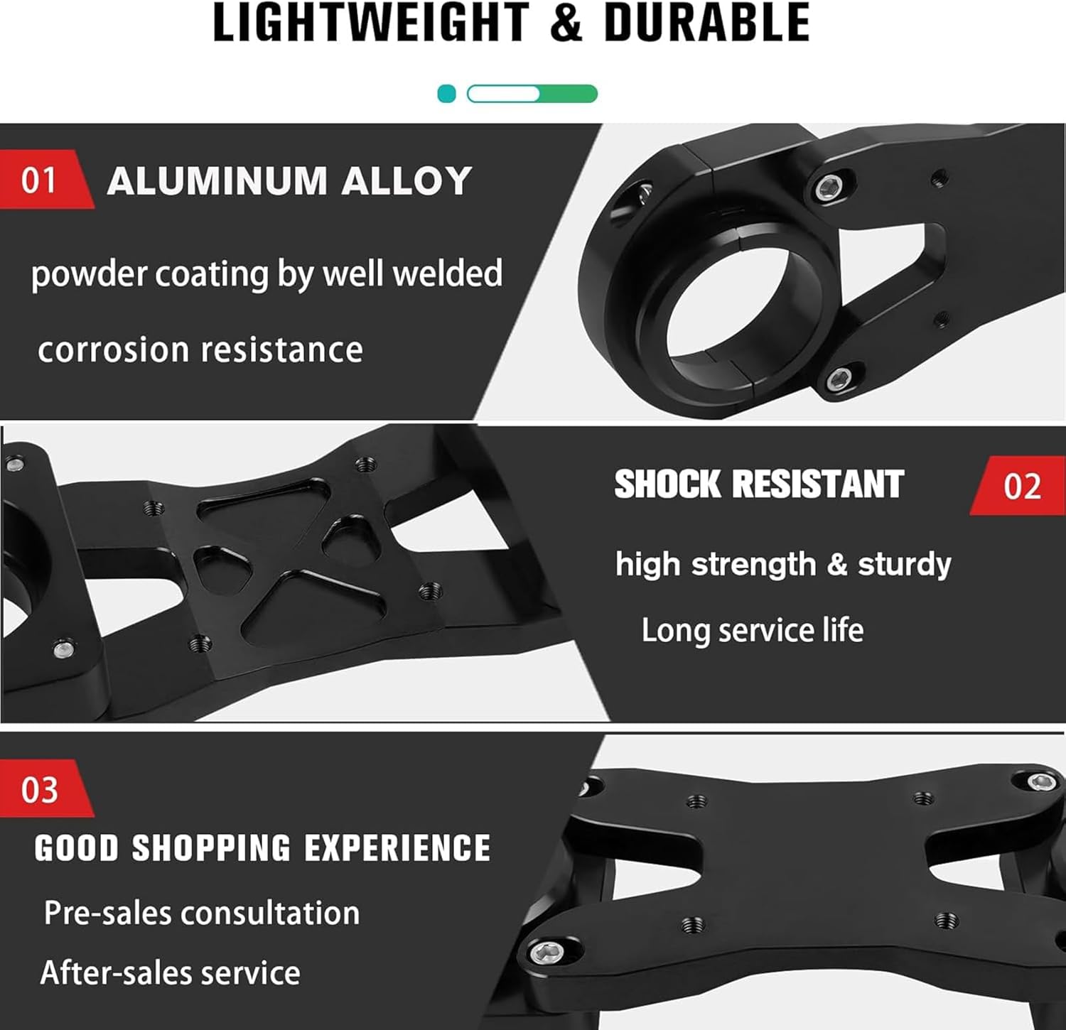 Front Fork Brace with Windscreen Windshield Risers Replacement for Kawasaki KLR650 KLR 650 2022 2023