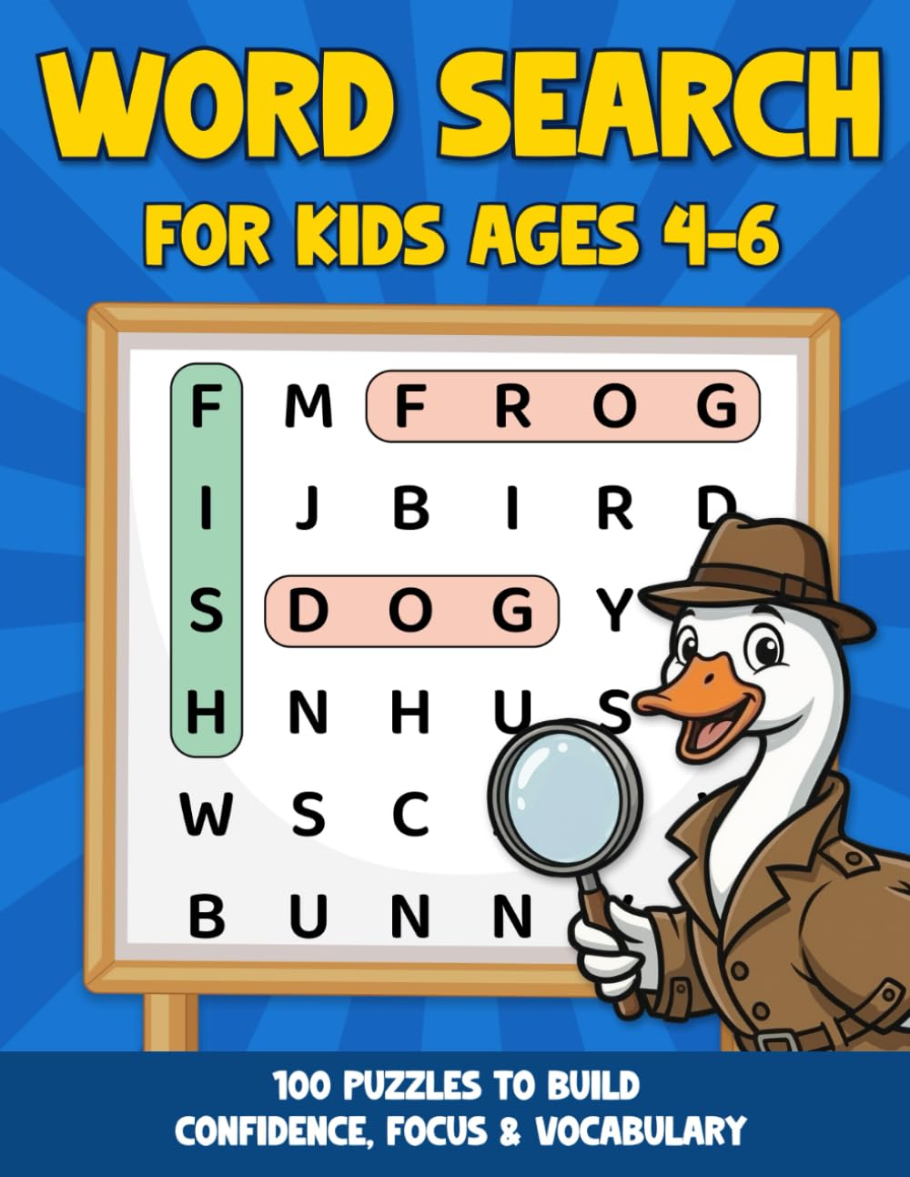 My First Word Search for Kids Ages 4-6: 100 Themed Search and Find Puzzles to Build Vocabulary, Spelling and Letter Recognition for Kindergarten and Preschool