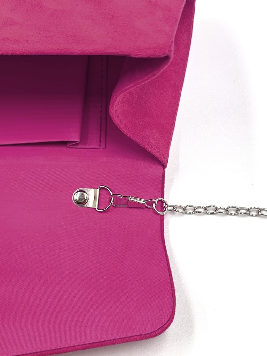 YYW Bolso de mano para mujer, bolso de noche, elegante bolso cruzado de terciopelo para fiesta, boda, baile de graduación