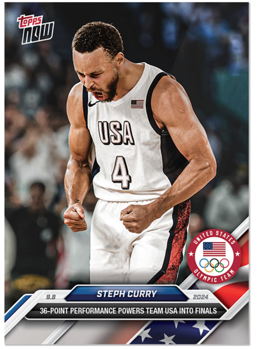 Amazon.com: 2024 Olympic Games T Now Team USA-#22 Steph Curry- 36