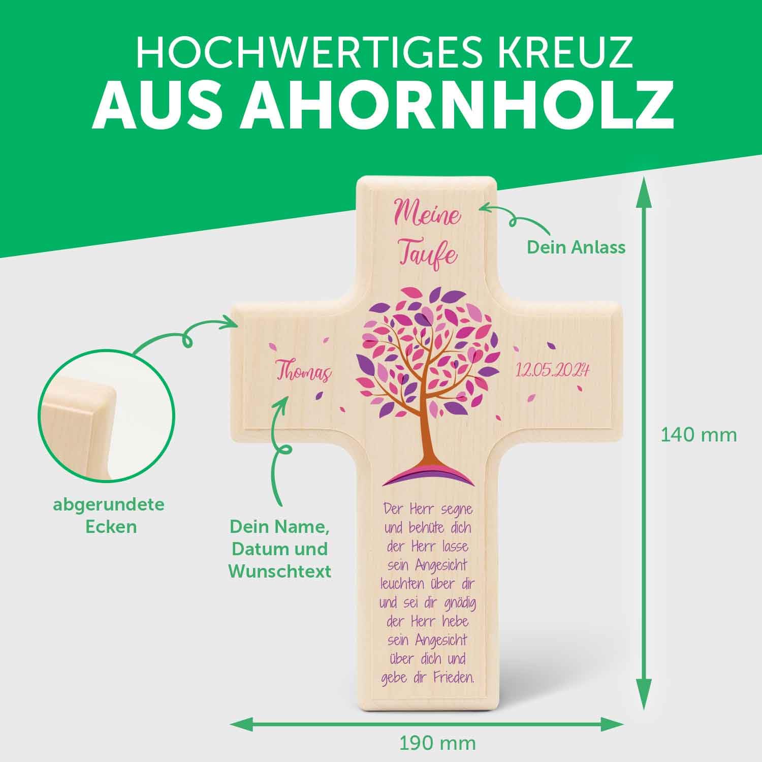 Cruz De Madera Personalizada - Corona De Flores Con Foto - Para Comunión,  Confirmación Y Bautismo - Regalos Personalizados, image size:1500x1500